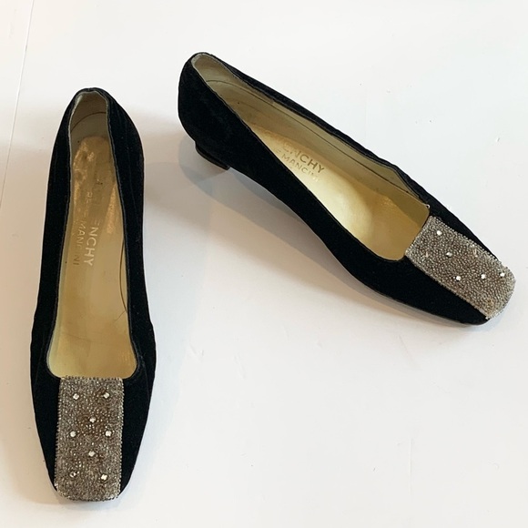 Givenchy Black Flats with Metallic Accents - Picture 2 of 7